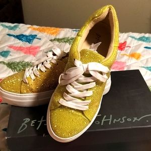 Betsy Johnson Sidny sequined sneakers.